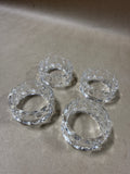 Fostoria Crystal Napkin Rings - Set Of 4