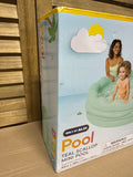 INTEX Mini Teal Scalloped Inflatable Kids Pool - Sealed