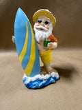 Santa Holding Surfboard