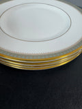 (E) 4-Piece Royal Doulton England Clarendon Fine Bone China Salad Plates