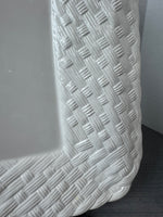 A. Santos Portugal 8052 Basket Weave Rimmed Ceramic Platter