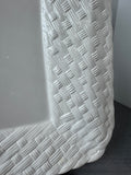 A. Santos Portugal 8052 Basket Weave Rimmed Ceramic Platter