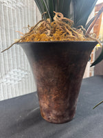 Large Faux Cymbidium Orchid in Resin Pot