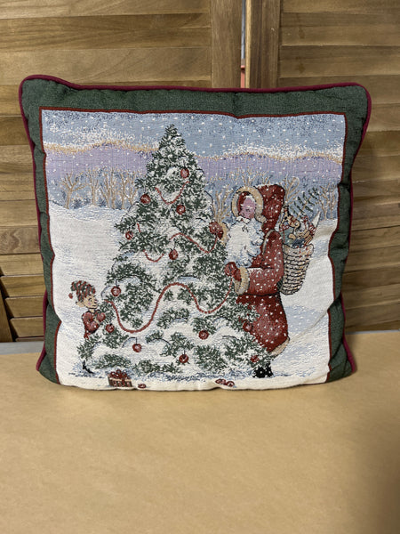 Santa/Christmas Theme Tapestry Pillow