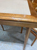 Vintage Stakmore Folding Card Table with (3) Folding Chairs