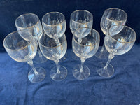 Lenox Crystal Madison Platinum Wine Glasses, 8 Pieces