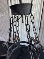 Spanish Gothic Style Wrought Iron Chandelier