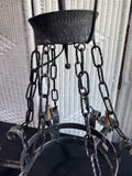 Spanish Gothic Style Wrought Iron Chandelier