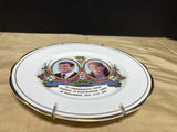 Staffordshire Bone China Wedding of Prince Andrew and Sarah Ferguson Decorative Commemorative Plate