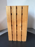 Rustic Wooden 3-Drawer Crate Storage Unit (A)