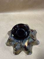 Amethyst Carnival Glass Bowl 
Northwood Star of David With Bows
