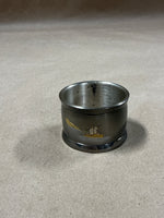 Set of 6 Black Enamel Japanese Napkin Rings with Gold Etchings And Silver With Box // 2 Sets Available // *** Priced Individually ***