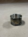 Set of 6 Black Enamel Japanese Napkin Rings with Gold Etchings And Silver With Box // 2 Sets Available // *** Priced Individually ***