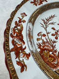 (A) Spode Copeland England Rust Orange India Tree Dinner Plate with Old Backstamp (8 AVAILABLE—PRICED INDIVIDUALLY AT $95 EACH)