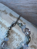 Shades of Periwinkle Blue Beaded Necklace