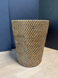 Woven Rattan Waste Basket