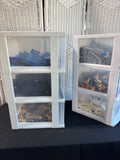 Large Lot of Assorted Legos in 2 Sterilite 3-Drawer Storage Units