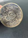 Shot Glass with Sterling Silver Reticulated Floral Case