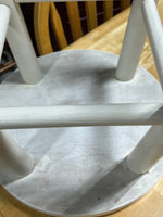 White Painted Stool