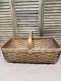 Large Handwoven Basket With Flowers - Made By Gustavs