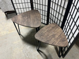 Industrial Style Nesting Tables, 2 pc