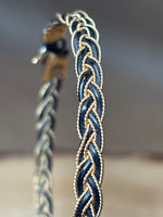 Gold/Black Braided Bracelet