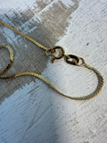 14K Gold Hebrew Nameplate Necklace