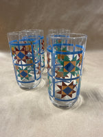 Set Of 4 Texas Star Drinking Glasses