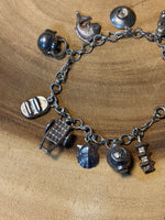 Silver Tone Charm Bracelet