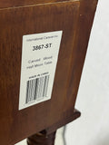 ***AS IS***International Caravan Inc. Carved Wood Half Moon Table with Drawer***READ DESCRIPTION***