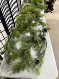 Bin of Assorted Faux Garlands/Greenery (A)