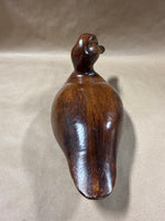 (A) Hand Carved Mallard Duck Decoy