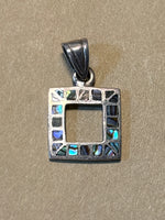 Sterling Pendant with Abalone Inlay