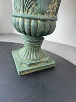 Faux Floral, Fruit & Artichoke Arrangement in Resin Urn