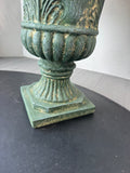 Faux Floral, Fruit & Artichoke Arrangement in Resin Urn