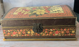 Vintage Bakelite Floral Jewelry or Keepsake Box