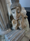 Lladro Pensive Pierrot & Ballerina Large Porcelain Figurine AS IS (READ DESCRIPTION CAREFULLY)