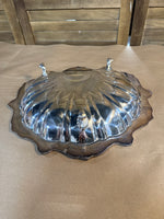Old English Silver Plate Footed Shell Dish