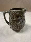Earth Tone Lotus McCoy Pottery Pitcher