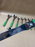 10 Piece Green Flatware Set - Made In France