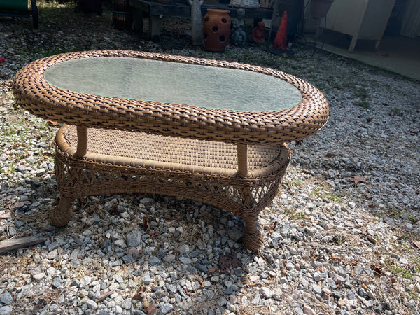 Rattan Patio Coffee Table