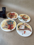 Holiday Coasters - Set Of 4