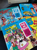 Lot of Assorted Children’s Story Books with 45 RPM Vinyl & Single Vinyl in Case