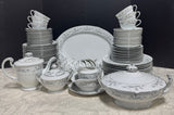 87-Piece Harmony House Platinum Garland Stone China Set