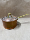 (D) Paul Revere Copper Sauce Pot With Brass Handles