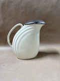 Beige Hall Pottery Pitcher With Lid