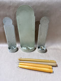 3-Piece Shabby Chic Candle Holders With 4 Candles