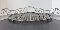 Oblong Metal Scroll Tray