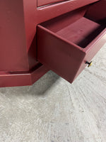 Red Painted Corner/TV Cabinet***HEAVY ITEM***