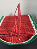 Watermelon Ciroa Resin Woven Picnic Basket